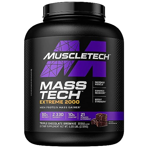 Muscletech Mass Gainer Mass-Tech Extreme 2000, Muscle Builder Whey Protein Powder MuscleTech uk supplements