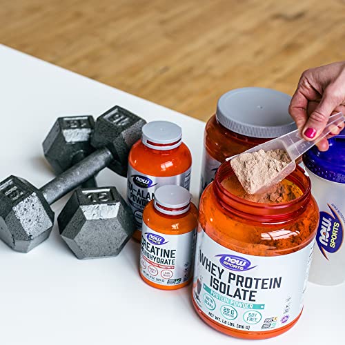 NOW Sports Nutrition, Whey Protein Isolate, 25 g With BCAAs, Unflavored Powder NOW uk supplements