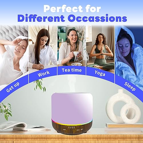 Scent Essential Oil Diffuser 2 Pack Max 200 ML Ultrasonic Cool Mist Humidifiers and Aromatherapy Otheya uk supplements