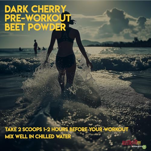 Beetroot Pro Pre-Workout Powder - 10oz, 28 Servings, Dark Cherry Flavor - Boosts Energy Beetroot Pro uk supplements
