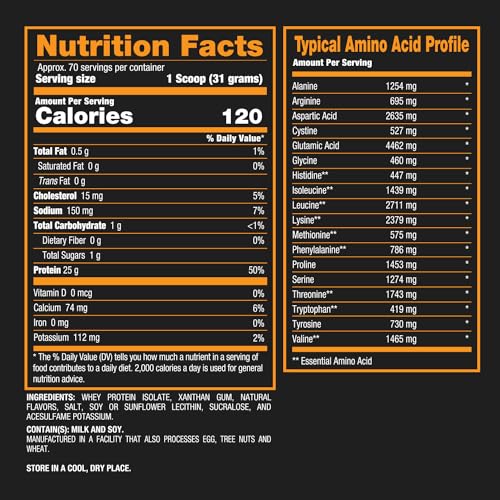 BPI Sports ISO HD Isolate Protein Vanilla Cookie, 76.8 oz - 69 Servings BPI Sports uk supplements