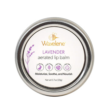 Lavender Aerated Lip Balm tin - Single Waxelene uk supplements