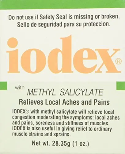 IODEX with Methyl Salicylate 1 OZ - (Pack of 2) IODEX uk supplements