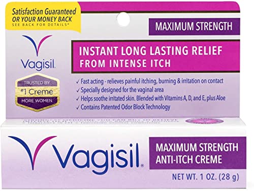 Vagisil Medicated Anti-Itch Creme Maximum Strength - 1oz, Pack of 5 Vagisil uk supplements