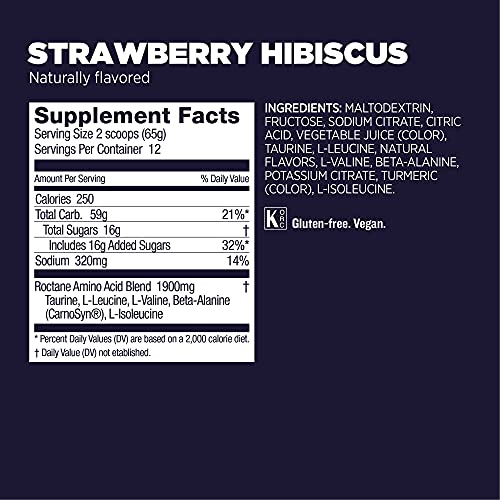Gu Energy Roctane Ultra Endurance Energy Drink Mix, Strawberry Hibiscus GU Energy uk supplements