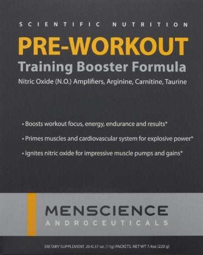 MenScience Androceuticals Pre-Workout Training Booster Formula, 0.4 oz MenScience uk supplements