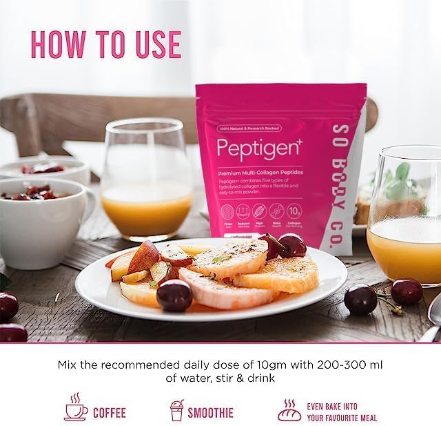 SoBodyCo Premium Collagen Supplement, Unique 5 Types of Collagen Powder, 300000mg, Collagen Peptides, Collagen So Body Co uk supplements