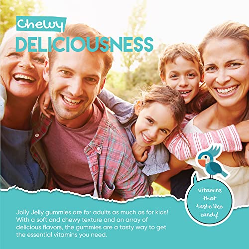 Marine Collagen Gummies by Jolly Jelly® - Wild-Caught Marine Collagen Tapioca Gummies - Type 1 Hydrolysed Collagen - Strawberry Flavour - 60 Gummies. JOLLY JELLY uk supplements