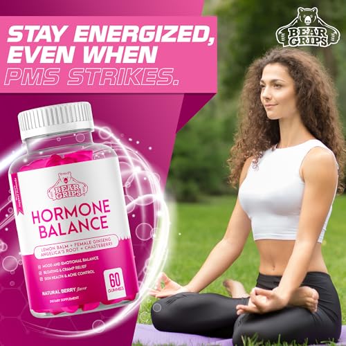 Hormone Balance for Women - PMS Relief Gummies and Bloating Relief for Women Bear Grips uk supplements