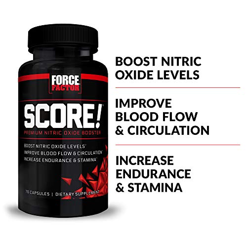 FORCE FACTOR Score!, 2-Pack, Nitric Oxide Supplement for Men, Nitric Oxide Booster Force Factor uk supplements