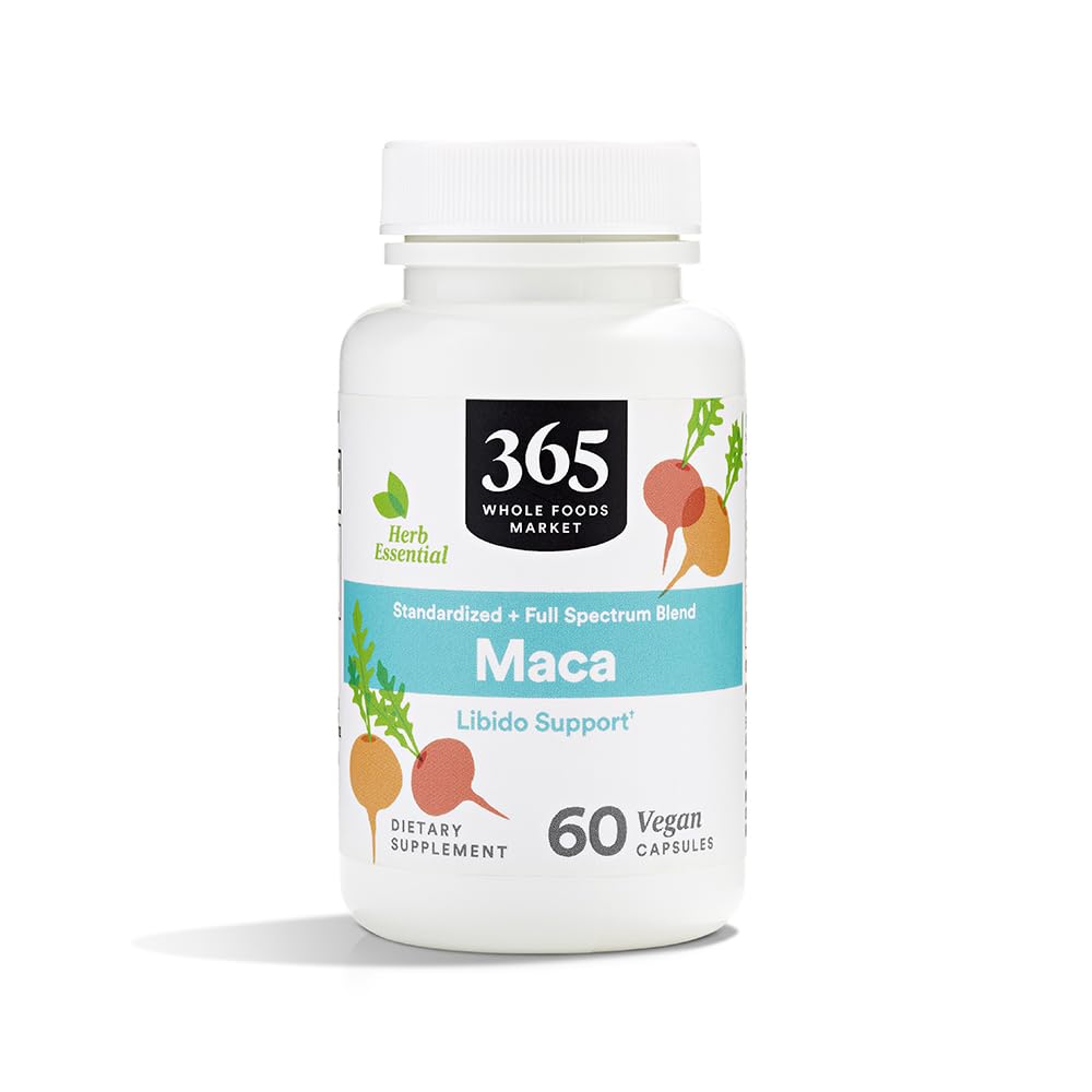 365 by Whole Foods Market, Maca Standardized + Full Spectrum Blend, Libido Support, Vegan Capsules, 60 Count 365 by Whole Foods Market uk supplements