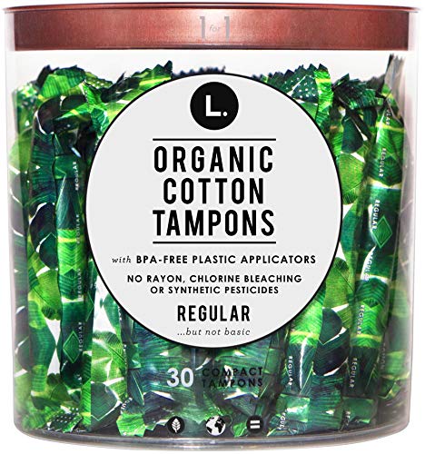 L. Organic Cotton Regular Absorbency Compact Tampons 30 Count L. uk supplements