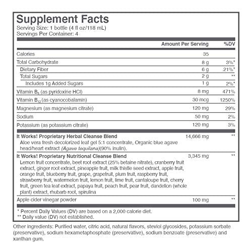 IT WORKS! CLEANSE - 4 bottles It works! uk supplements