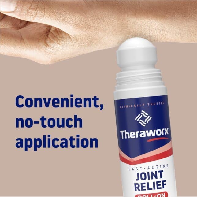 Theraworx Fast-Acting Joint Relief Roll-On Joint Discomfort & Inflammation Relief - 2.5 Oz - 2 Count Theraworx uk supplements