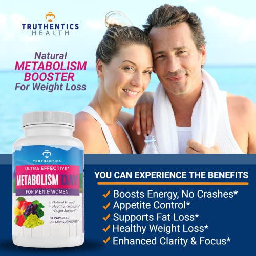 TRUTHENTICS Metabolism Booster for Women & Men - Natural Appetite Suppressant TRUTHENTICS uk supplements