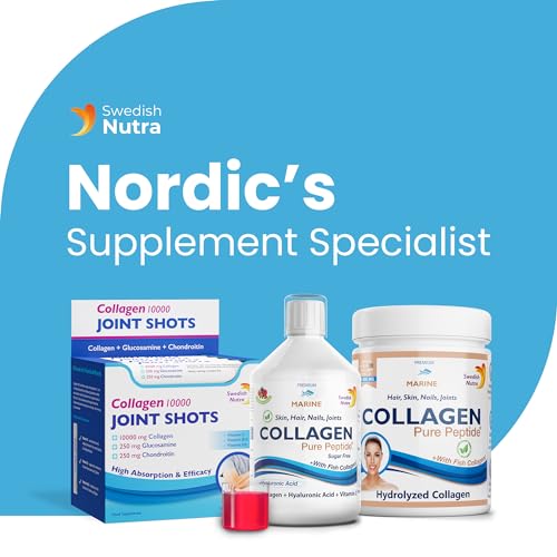 Swedish Nutra Liquid Marine Collagen - Sugar Free Berry Flavour | Minimize Fine Lines, Wrinkles & Improve Skin Elasticity Swedish Nutra uk supplements