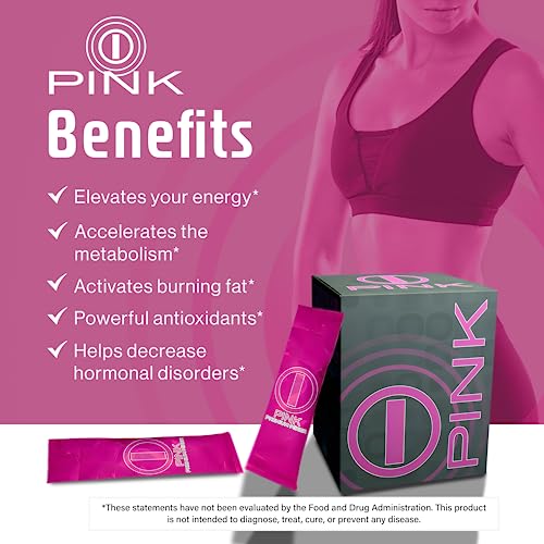 Energy Drink Powder, bHIP Pink for Women 30 Drink Mix Packets. Energy Supplements b:hip uk supplements