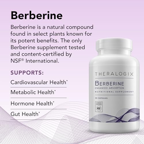 Theralogix Berberine Enhanced Absorption - 30-Day Supply - Made with Berberine Theralogix uk supplements