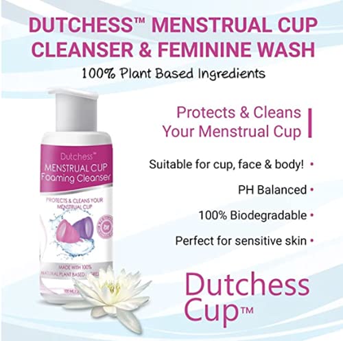 Dutchess Menstrual Cup Foaming Cleanser (3.4 oz) - Suitable for Silicone Menstrual Cups DUTCHESS uk supplements