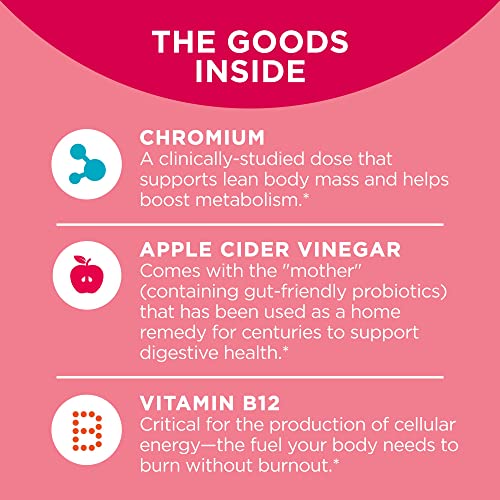 OLLY Metabolism Gummy Rings, Apple Cider Vinegar, Vitamin B12, Chromium, Energy and Digestive Health OLLY uk supplements