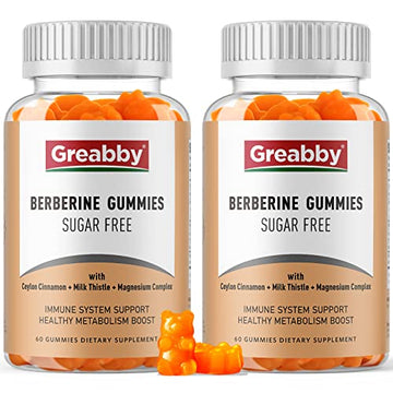GREABBY Berberine Gummies 1200mg with Ceylon Cinnamon, Milk Thistle & Magnesium GREABBY uk supplements