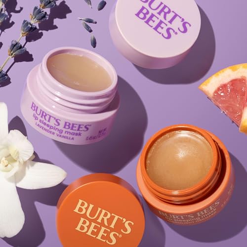 Burt’s Bees Lavender Vanilla Lip Sleeping Mask, With Hyaluronic Acid and Squalane Moisturizer To Instantly Hydrate Lips, Overnight Mask and Treatment, 0.45 oz. Burt's Bees uk supplements