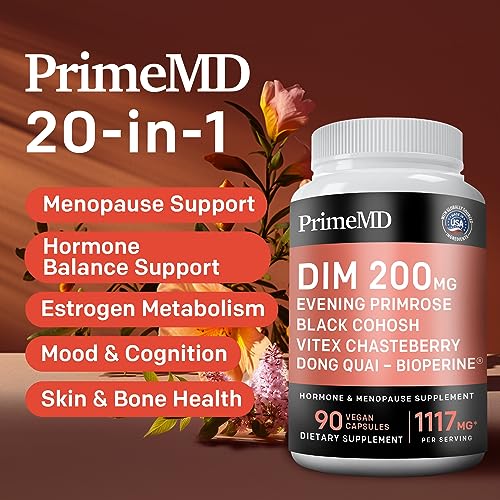 20-in-1 Menopause Supplements for Women - Dim Supplement Women - Estrogen Supplement PrimeMD uk supplements