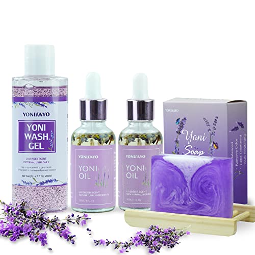 Yoni Wash Yoni Oil Yoni Soap Set, 5.29oz Yoni Soap Bar, 2 * 30ml Feminine Oil, 6.7 fl.oz Feminine Wash yonisayo uk supplements