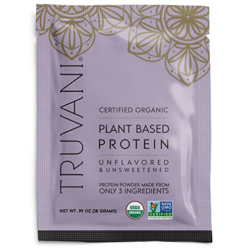 Truvani Organic Vegan Protein Powder Unflavored - 20g of Plant Based Protein, Organic Truvani uk supplements