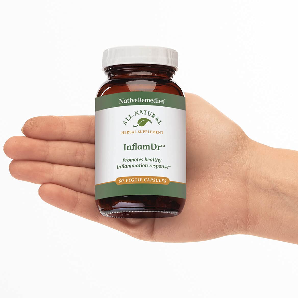 Native Remedies Inflam Dr. - All Natural Herbal Supplement Promotes Healthy Inflammation Response - Helps Fight Oxidative Stress to Cells - 60 Veggie Caps Native Remedies uk supplements