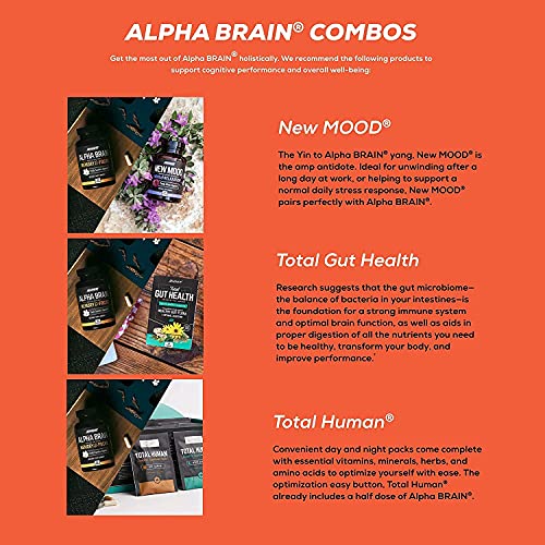 ONNIT Alpha Brain (120ct) - Over 1 Million Bottles Sold - Premium Nootropic Brain Sup ONNIT uk supplements