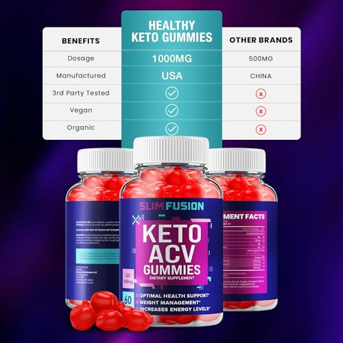 Slim Fusion Keto ACV Gummies - Keto SlimFusion ACV Advanced Formula Plus Apple Cider Rillvo uk supplements