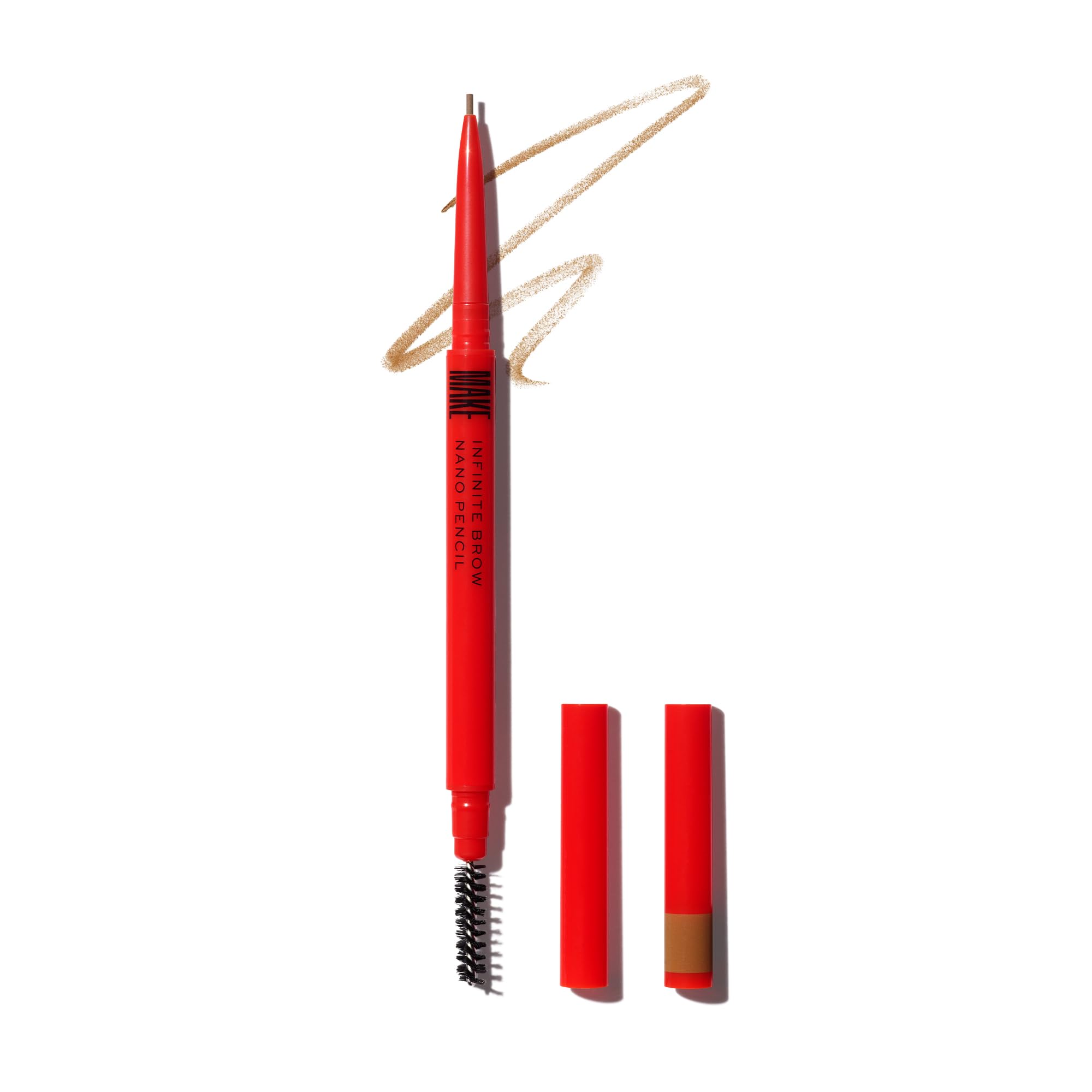 MAKE Beauty Nano Brow, Micro Eyebrow Pencil. Long-Lasting Smudgeproof Eye Brow Makeup for Hairlike Lines. Precision Liner for Natural-Looking Eyebrows - Shade, Warm Taupe MAKE uk supplements