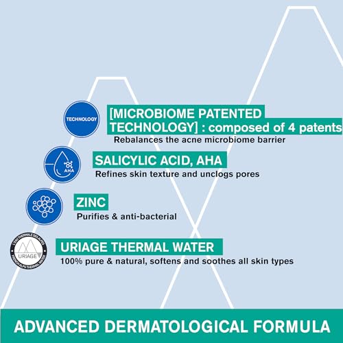 Uriage Hyseac 3-regul+ | Face Moisturizer For Oily Skin Prone To Acne. Pimples, Spots Uriage uk supplements