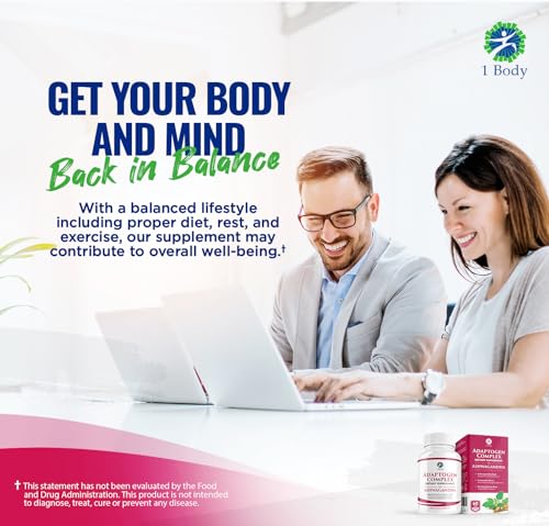 1 Body Adaptogen Complex Supplement with Ashwagandha 1 Body uk supplements