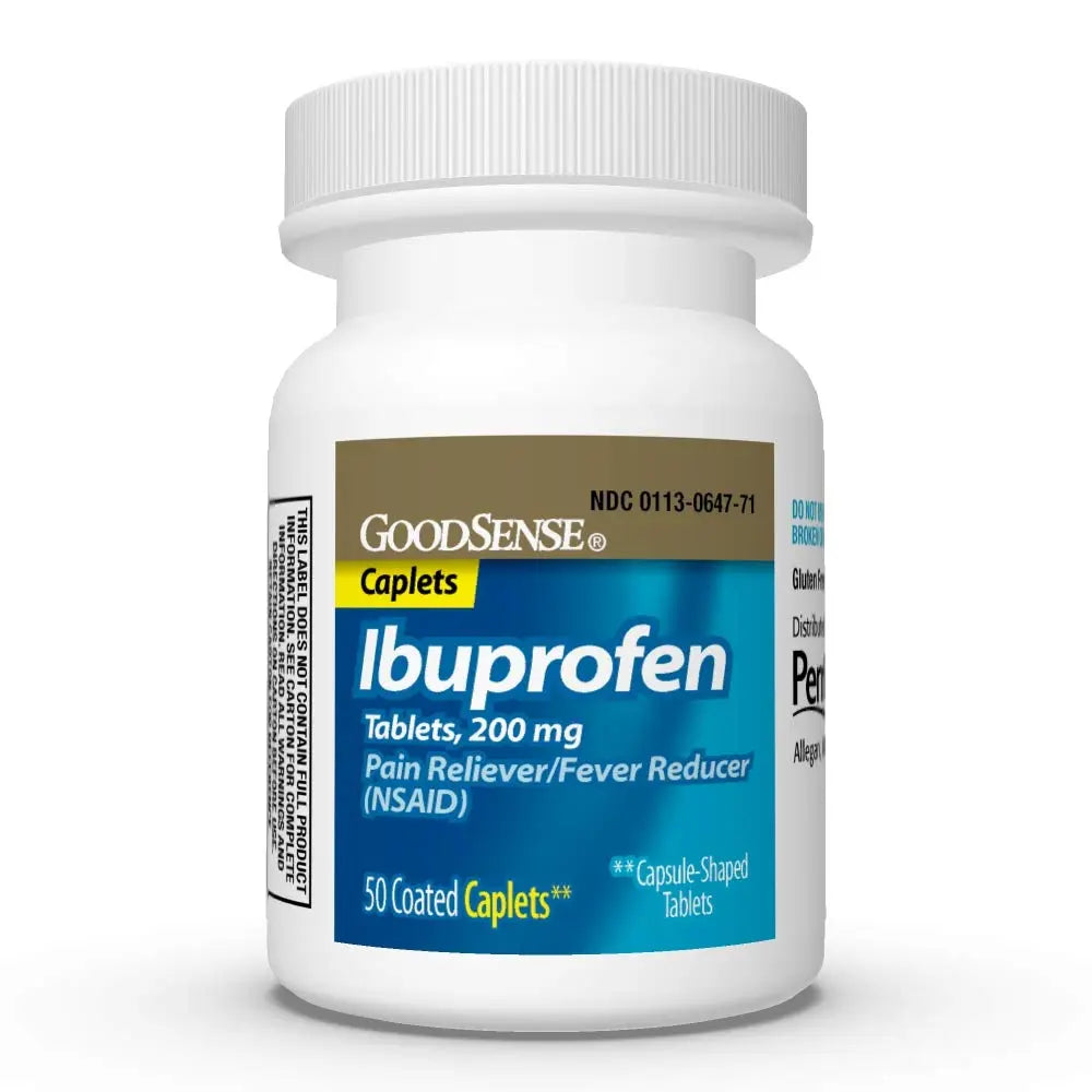 GoodSense Ibuprofen Pain Reliever/Fever Reducer Caplets, 200 mg, 50-Count GoodSense uk supplements