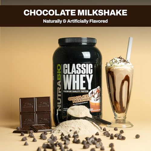 NutraBio Classic Whey Protein Powder- Full-Spectrum Amino Acid Profile - No Fillers NutraBio uk supplements