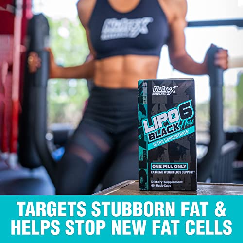 Nutrex Research Lipo-6 Black Hers Ultra Concentrate | Weight Loss Pills for Women | Fat Burner Nutrex Research uk supplements