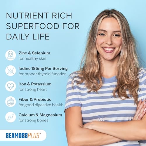 Power By Naturals Sea Moss Plus - USDA Certified Organic Wildcrafted Irish Seamoss Power By Naturals uk supplements