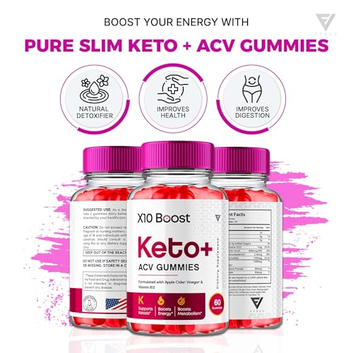 (2 Pack) X10 Boost Keto ACV Gummies, X10 Keto Boost Gummies Advanced Weight Loss Fyvus uk supplements