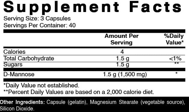 Oxify D-Mannose 1500 mg | 120 Tablets | Gluten-Free, Non-GMO | Supplement Made in USA Oxify uk supplements