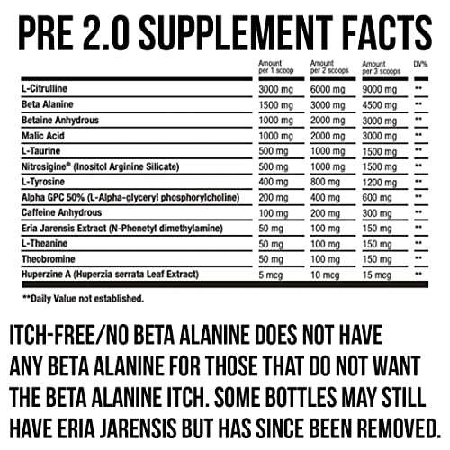 HTLT Pre-Workout Powder - 60 Servings, Non-Itch, No Beta Alanine (Grape Candy) HTLT Supps uk supplements