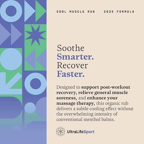 Ultra Life Sport – Premium Cooling Muscle Rub – Vegan Topical Balm with Peppermint & Bergamot – Organic, Non-GMO, Water-Based Formula – Clean Botanical Ingredients Ultra Life Sport uk supplements