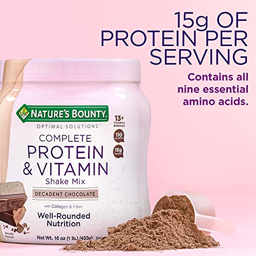 Nature's Bounty Complete Protein & Vitamin Shake Mix with Collagen & Fiber, Contains Vitamin C Nature's Bounty uk supplements
