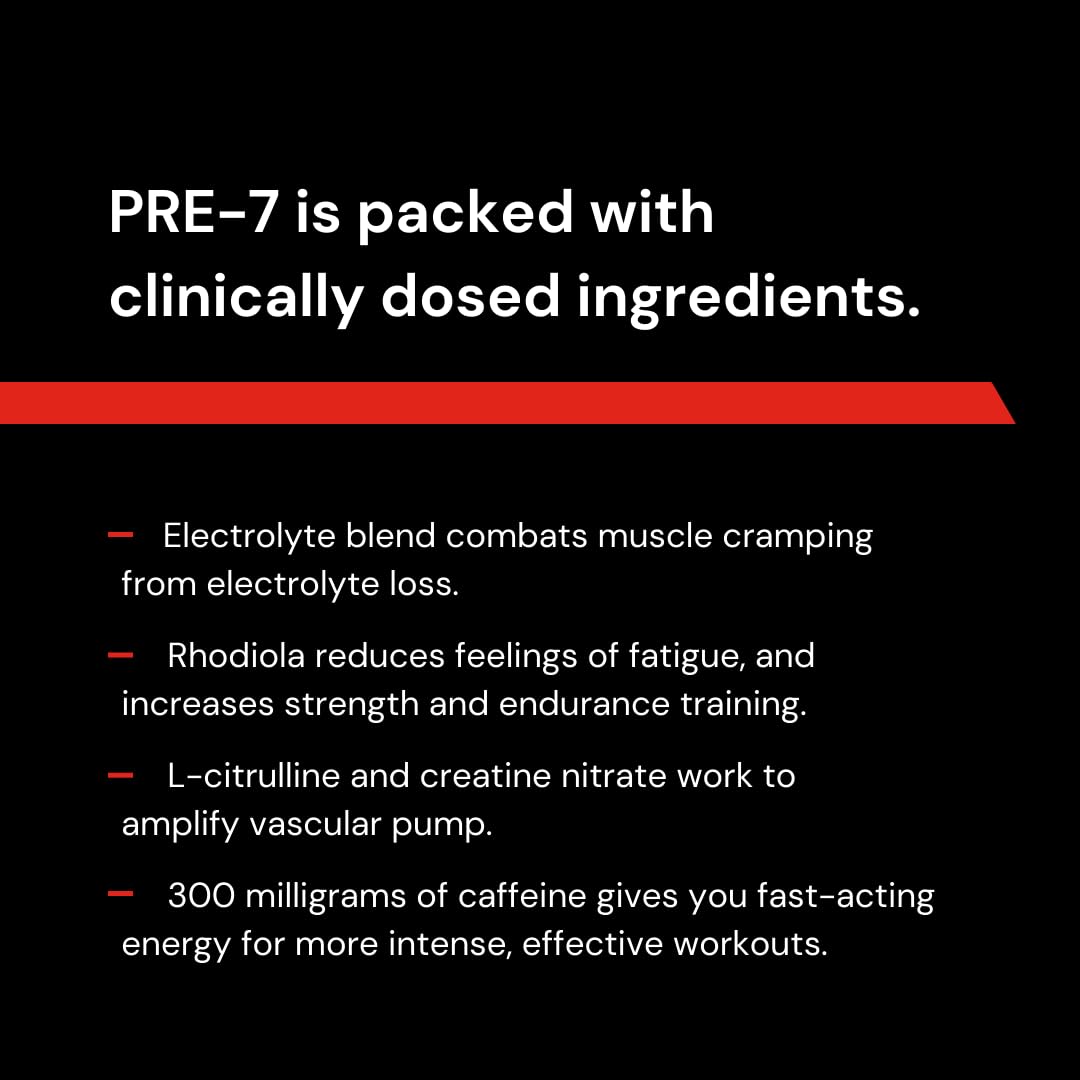 Novex Biotech PRE-7 Pre-Workout Powder – Best preworkout for Men - Boost Energy Novex Biotech uk supplements