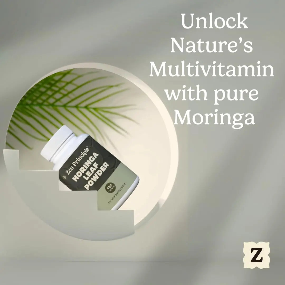 Zen Principle Organic Moringa Oleifera. Ultra-Premium. Provides an All Natural Energy Boost and Multi-Vitamin Zen Principle uk supplements