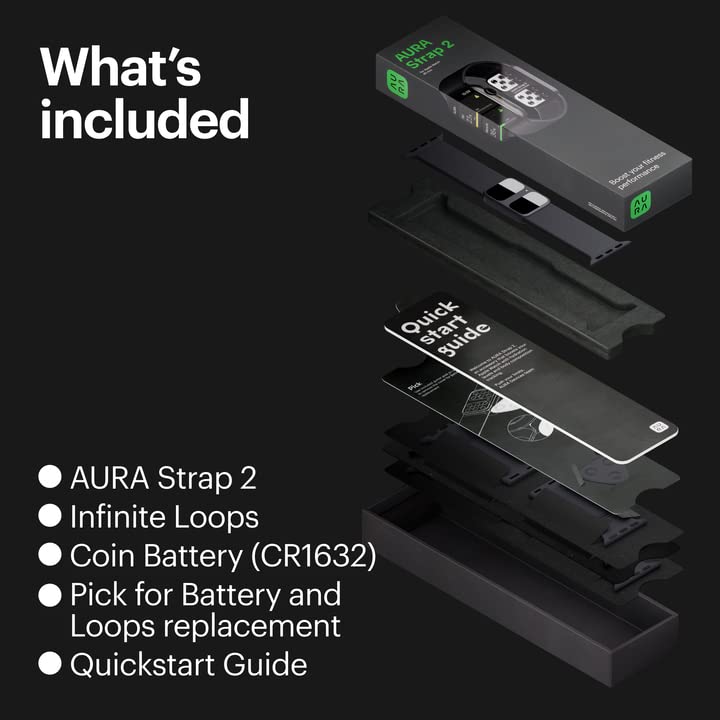 AURA Strap 2 Compatible w Apple Watch – for Body Fat, BMI & Weight Loss - Body Composion AURA Strap uk supplements
