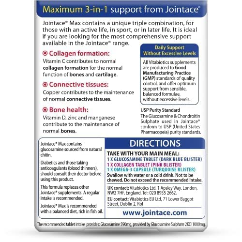 Jointace Vitabiotics Max, 84 Count (Pack of 1) Vitabiotics uk supplements