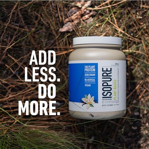 Isopure Vanilla Vegan Protein Powder, with Monk Fruit Sweetener & Amino Acids, Post Work Isopure uk supplements