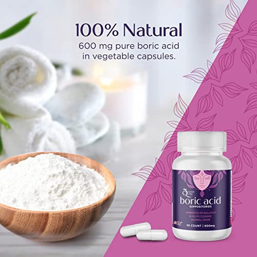 Queen Care - Boric Acid Suppositories, Boric Acid Suppositories for Feminine Care, Safe & All-Natural pH Queen Care uk supplements